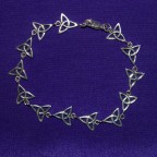 Celtic Triskele Silver Bracelet